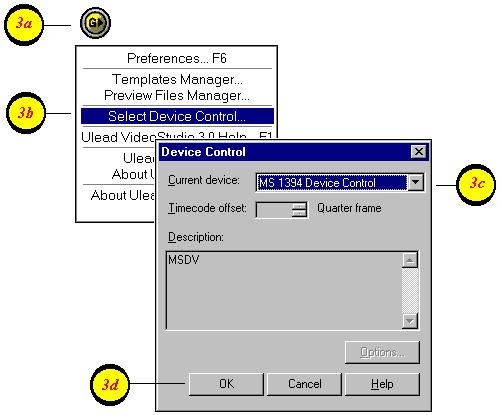 4. Change the selected codec. This step is only required a single time. Once the desired codec is set, it remains in the template until changed by the user. a. Select the Global Commands button to make any changes to the selected template.
