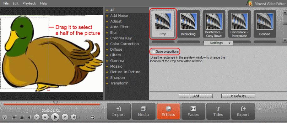 You may need to divide the screen in two equal parts to display two video streams. Follow the below instruction on how to do it in Movavi Video Editor: 1. Launch Movavi Video Editor. 2.