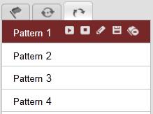 20 1. In the PTZ control panel, click to enter the pattern settings interface. 2. Select a pattern number from the list as shown in Figure 4-9. Figure 4-9 Patterns Settings Interface 3.