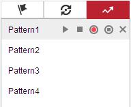 In the PTZ control panel, click to enter the pattern settings interface. 2. Select a pattern number from the list as shown in Figure 4-12. Figure 4-12 Patterns Settings Interface 3.