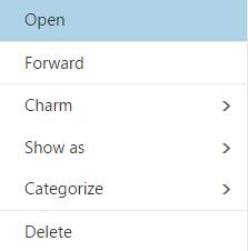 Calendar Right click on any meeting to open a list of quick actions. Use the fields in the New Event window to define the specific details for your event.