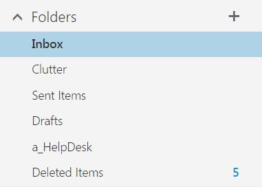 To add a Favorite subfolder select the star and add to favorite. To add a sub-folder select the plus sign next to user name. You can also right-click to create new folder.