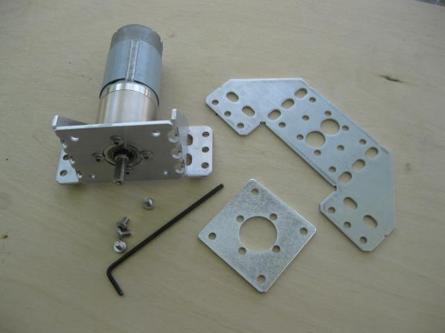 motor plate (bent up) Small motor plate 3/32 hex