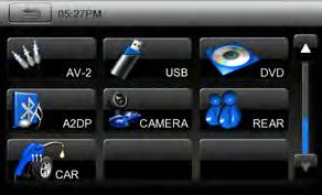 E Camry Settings Main Press CAR to enter the vehicle information pages.