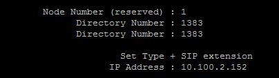 domain (mgr / users / IP SIP Extension).