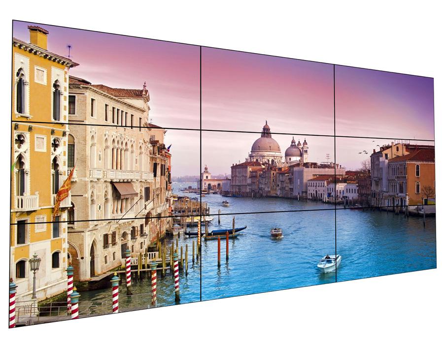 Overview Multiple Configurations These displays can be used to create Video Walls of any configuration, for example 2x2, 3x3, 1x4, 5x3 etc.