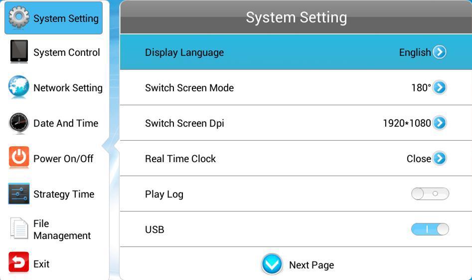 1.7 System Menu Operation From the Home Screen you can bring up the Main Menu by pressing the SETUP button the remote control.