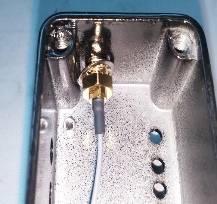 It requires a silver lock washer on the inside of the chassis and a gold lock washer on the outside Step 4: Now that the antenna connector has been replaced,