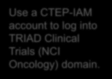 CTEP-IAM account to log