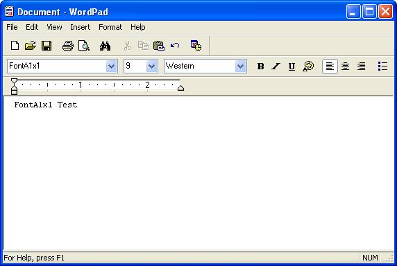 7-2 Use of WordPad 7-2-1 WordPad Environment Settings After running WordPad and setting the following conditions, conduct a test.
