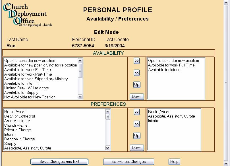 AVAILABILITY/PREFERENCES Note that in the old system both availability and preferences required that you use up space that could otherwise be dedicated to the presentation of skills and experience.