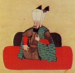Obr. 26 Vyobrazenie tureckého divánu Obr. 27 Ležiaci princ (okolo r. 1530) 900 1700 Obytný priestor stredoveku slúžil často všetkým potrebám chodu domácnosti.