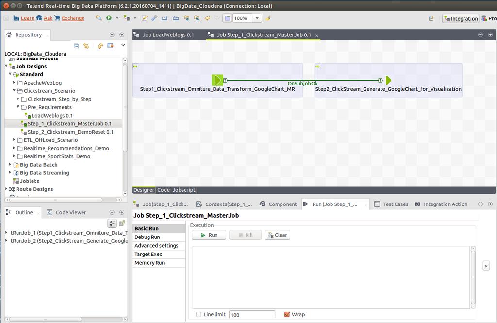 Execute the Clickstream Demo: The result of this process is aggregated data indicating the product interests of different