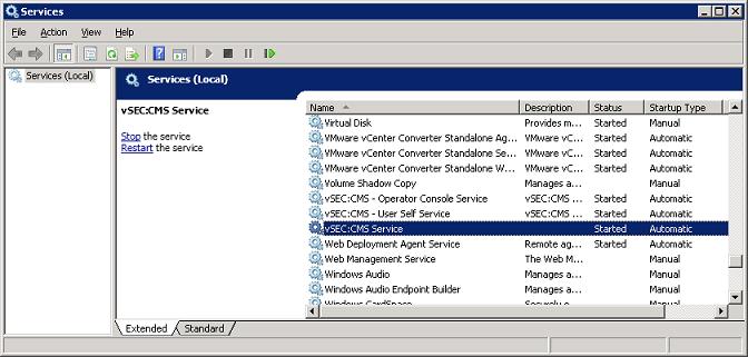 Configure S-Series Service for Windows User Account This section will describe how to configure the S-Series service account to run under a specified Windows user account.