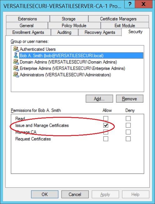 Otherwise the certificate revocation will be put in a queue on the S-Series and will only be revoked when an Operator who does have these permissions logs on and revokes the certificate(s).
