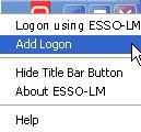 Using ESSO-LM Shutting Down ESSO-LM To shut down ESSO-LM, click the tray icon and select Shutdown from the shortcut menu.