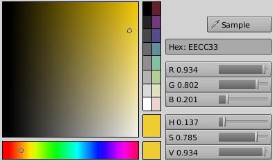 Tretia farba, ktorá sa skrýva za tlačidlom Mir sa využíva iba vtedy, keď máte pri použití ray tracingu zapnuté zrkadlenie. V tom prípade určuje, akej farby bude zrkadlový obraz. Obrázok 6.