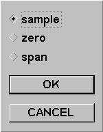 For example, select sample and click OK. Mode To set the control mode, click on the button to the right of the displayed mode.