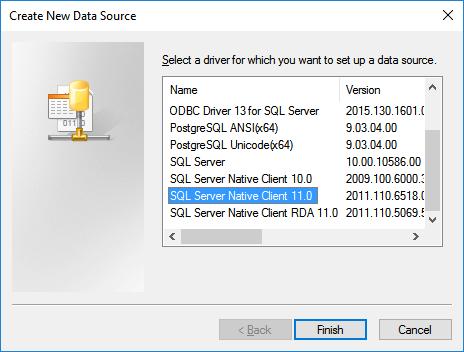 Choose SQL Server