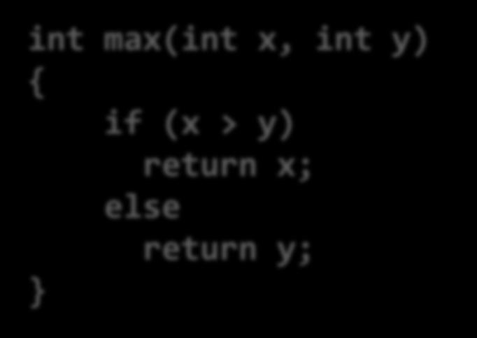 Conditional Branch (1) _max: pushl %ebp movl %esp,%ebp Set Up int max(int x, int y) { if (x > y) return x; else return