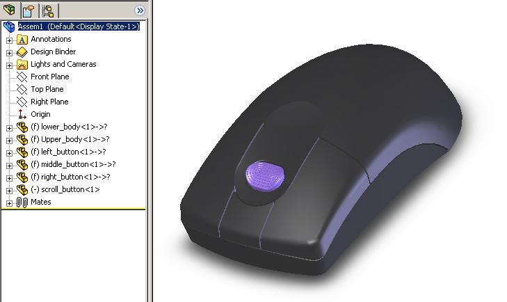 the curvature of the problem surface manually Build the lower surfaces of the mouse Convert the surfaces into a solid Tutorial