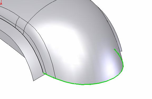 Tutorial 2C To extract a curve from the surface:- Click 3D