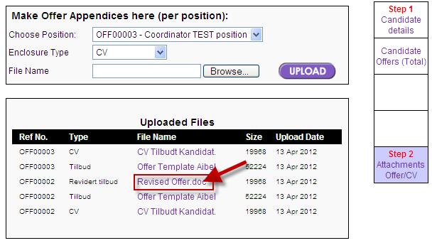 A tip! To revise an offer you can easily click on wanted file, revise the offer details, save and send as a new Revised offer.