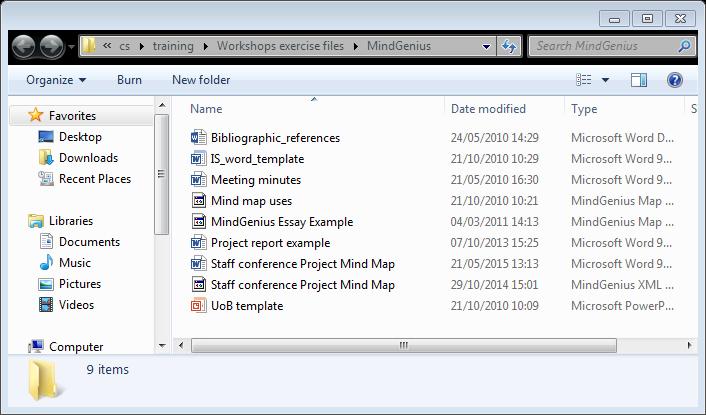 If you have not mapped the Sharepoint document library to one of your computer s drives you will need to: Save the MindGenius file to your computer (eg your desktop) Navigate to the SharePoint