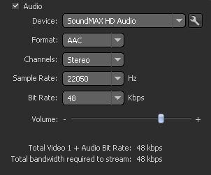 Using the AAC Encoder Plug-In After installing the MainConcept AAC Encoder Plug-In for Adobe Flash Media Live Encoder 3.0, you have the opportunity to capture and create AAC compliant audio streams.