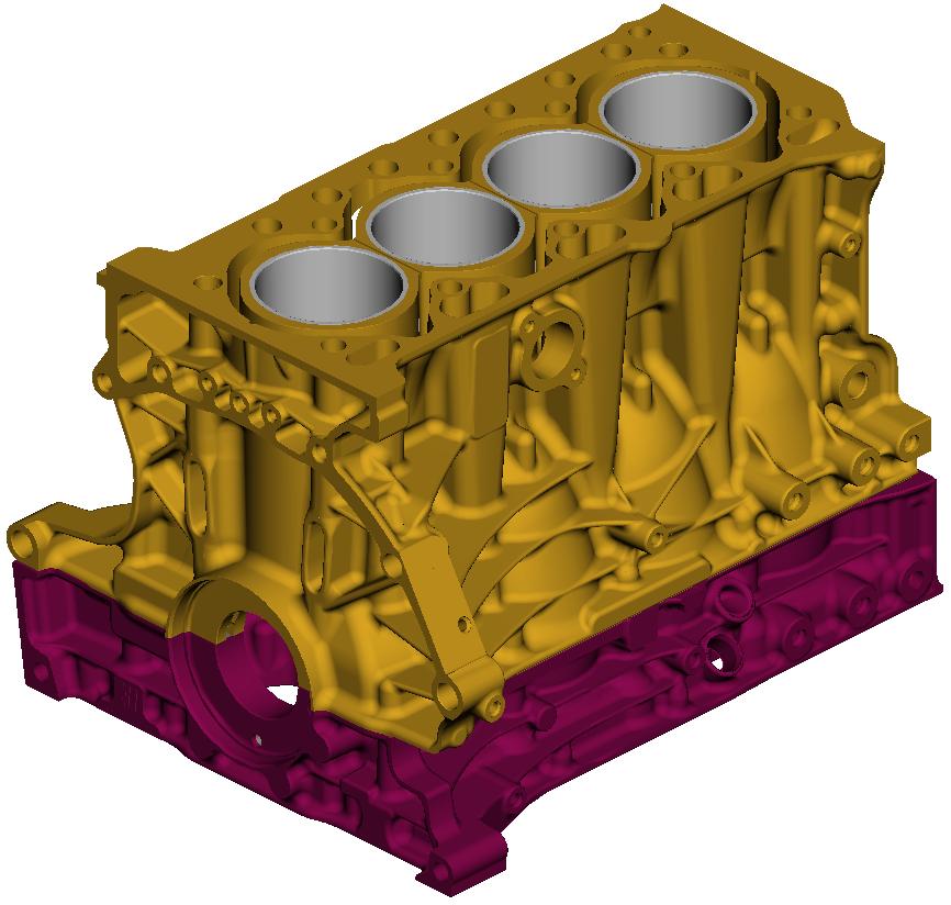 3 Trial case 1: bearing support inserts This chapter presents the methodology and results of performing a topology optimization aiming to find the ideal material distribution in a part cast into the