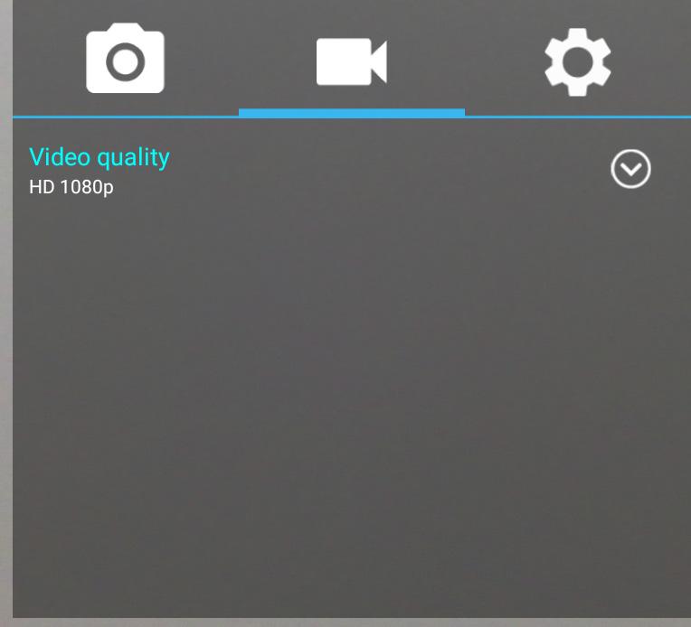 Video Mode Menu Option Video quality Description Set the recording quality.