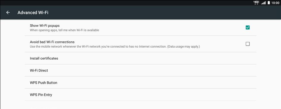 Add a Wi-Fi network manually by tapping Add network in the end of the list of available Wi-Fi networks. You need to complete the required settings in the Network name and Security fields.