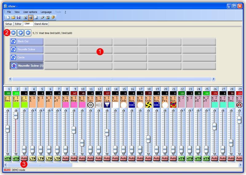 Page 11 of 20 If the fader is a color mix channel (RGB or CMY), right-click on the color box to open the Color Manager window (explained in the Advanced features chapter of this user guide).