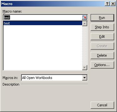 When you're finished editing, click File Close and Return to Microsoft Excel. 6.3 Execute the Macro The next time you need to flag a cell, you can run the macro.