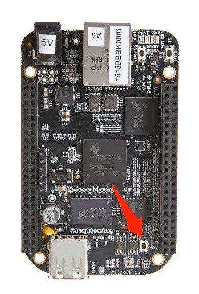 Flashing the BeagleBone Black Now that you have the latest image of Angstrom loaded onto your microsd card slot, you'll need to flash it onto the onboard flash memory of the BeagleBone Black.