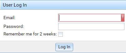 LOG IN Enter your email address/user name and password Check Remember me for 2 weeks to skip the log-in step in