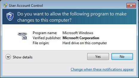 Prepare Your Network (Windows Vista, Windows 7 and Windows 8) If the User