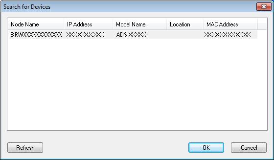 4 Specify your machine by address Enter the IP address of the machine in IP Address, and