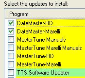 status is color coded: Green = No update is required, the latest version is already installed Red = Update is required to get latest version Yellow = The program is not installed on this system In