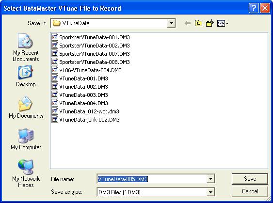 4.3.5. Save Your New VTune Calibration File Save your new calibration file giving it a name you will remember. You will need this file again later.