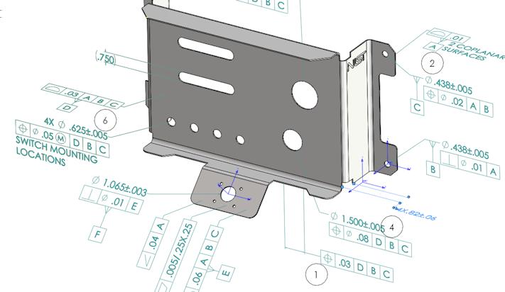 SOLIDWORKS Inspection When the project is complete, you can generate: Microsoft Excel report 2D PDF 3D PDF (if SOLIDWORKS MBD is available) edrawings file SOLIDWORKS Inspection Standalone 2D File