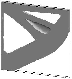 SOLIDWORKS Simulation 2. Click Calculate Smoothed Mesh. The program creates smooth surfaces of the optimized shape so that the final design is ready to manufacture. 3. Click. To save the smoothed mesh into a new configuration, or a new part, right-click Material Mass1 (-Material Mass), and click Export Smoothed Mesh.