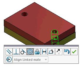 You can align the mate to resolve exactly with either the first or the second concentric mate and apply the offset to the concentric mate that is not aligned.