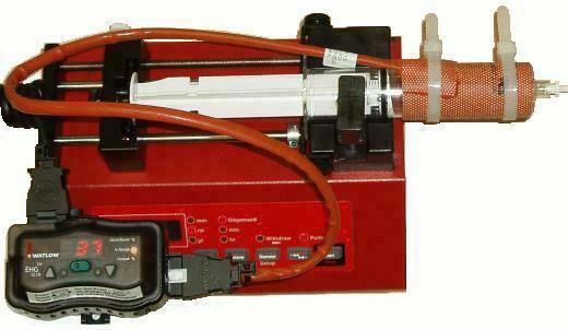 mounted on a syringe pump Syringe Heater Kit includes Control-Unit power cable and