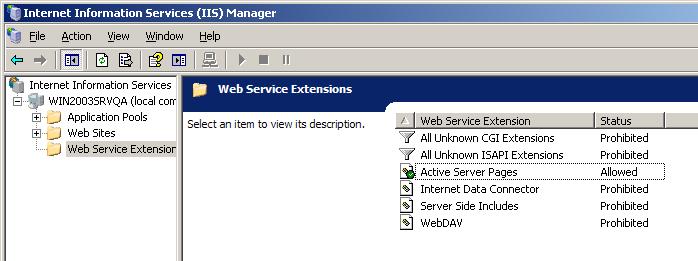 After Application Server is installed, open Internet Information Services (IIS) Manager.