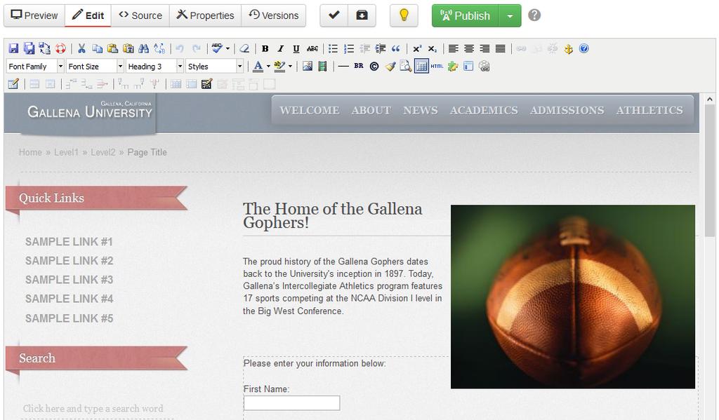 WYSIWYG Editors Overview utilizes two styles of editing interface, the Classic Editor and JustEdit.