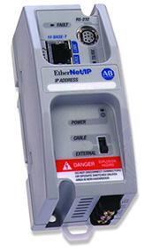 This port along with the 1761-NET-ENI allows the Verbatim Gateway to perform its alarm notifications and monitoring functions using the existing wiring to the Allen-Bradley SLC 5/05 PLC as inputs via