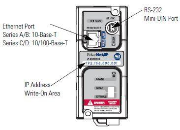 The serial cable connects your PC to the unit via the RS-232 port as illustrated (right). STEP #3 Ethernet port is easily found just below and left of the RS-232 port.