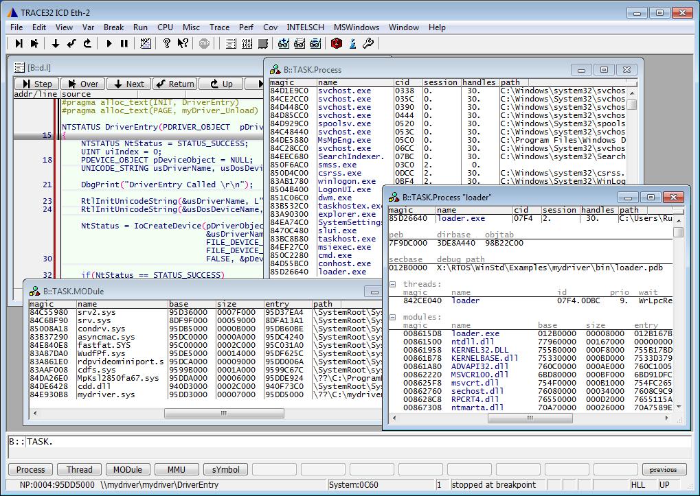 Overview The RTOS Debugger for Windows Standard contains special extensions to the TRACE32 Debugger.