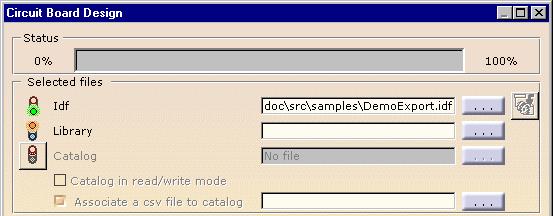 2. Select.idf in the Files of type field. 3. Select the DemoExport.idf file. 4. Press Open.
